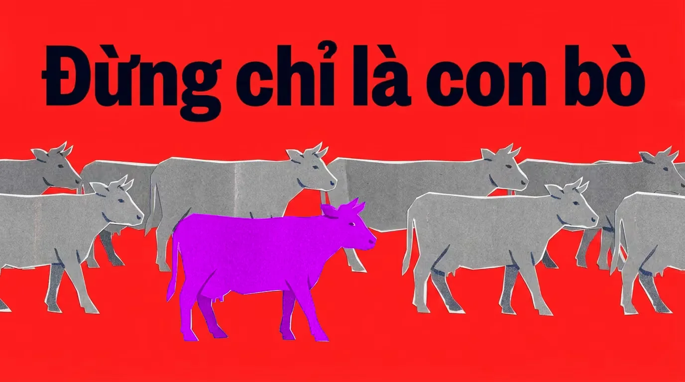 Con bò tím trong thời đại slop