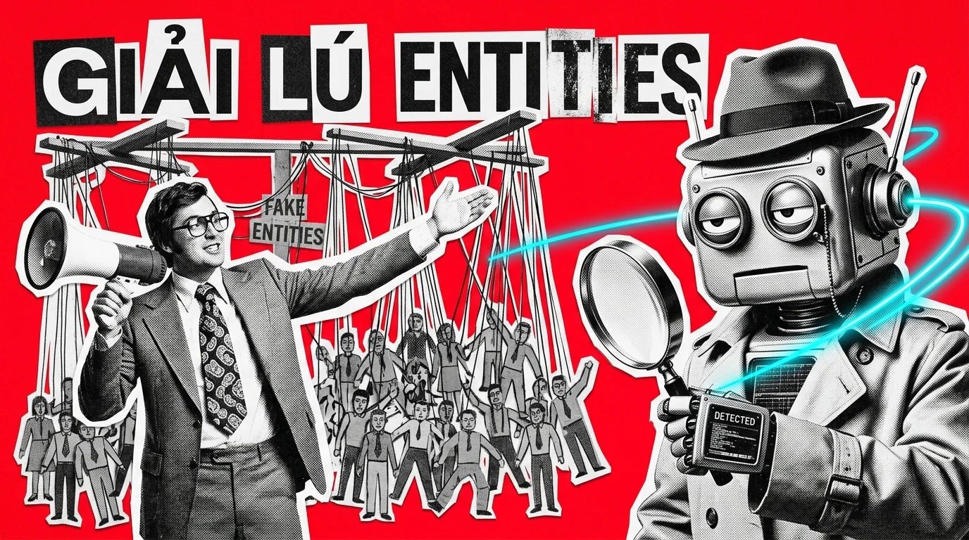 Giải Lú Entities: Nơi AI Thực Sự Tìm Hiểu Về Thương Hiệu Của Bạn (Và Cú Lừa 300 Profile)