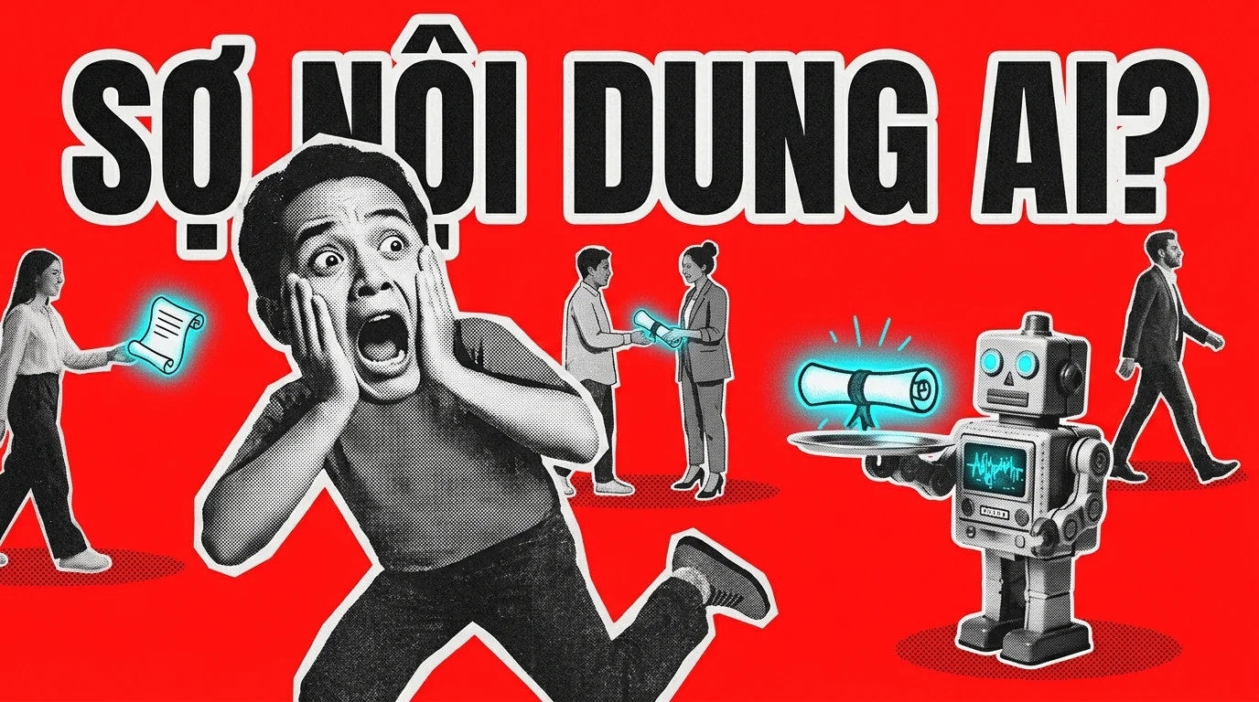 Có thể sợ nội dung AI chính là thứ khiến bạn bị bỏ lại